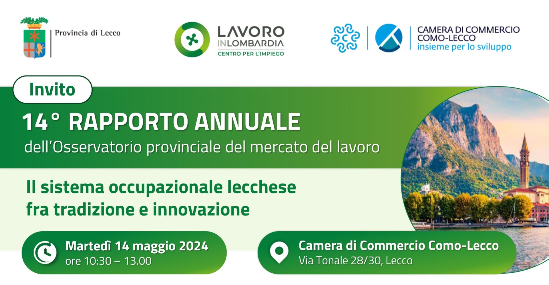 Martedì 14 maggio dalle 10.30 alle 13.00 in Camera di Commercio di Como-Lecco.
